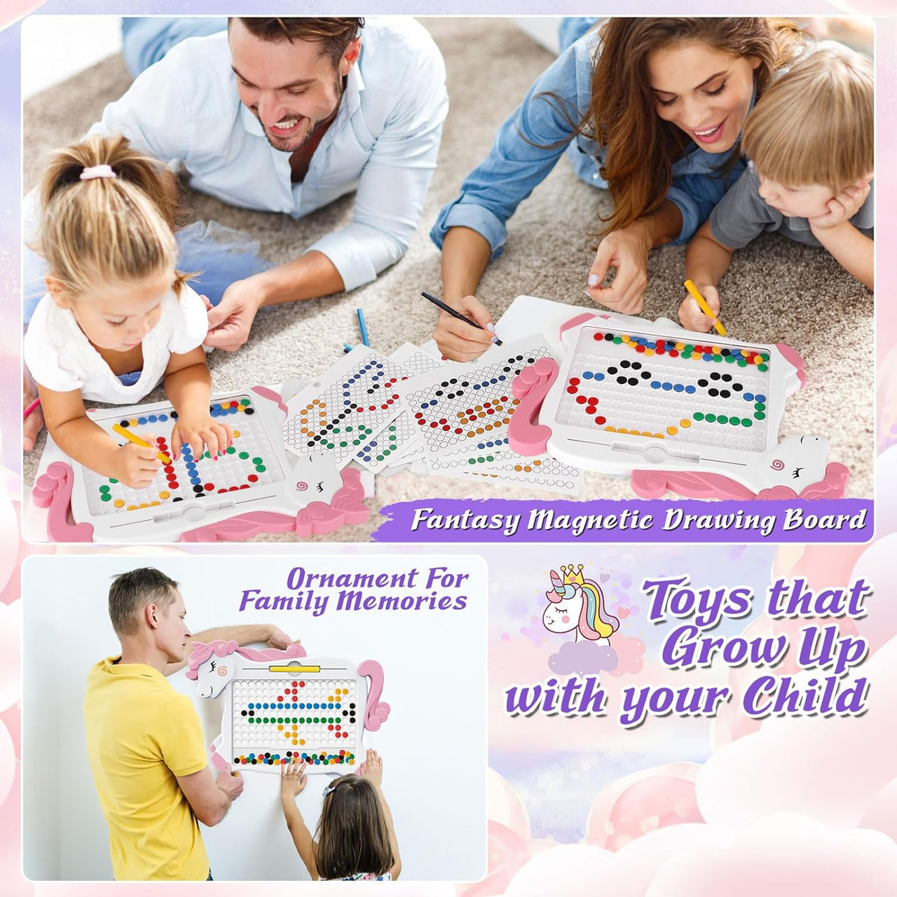 Unicorn Magnetic Beads Drawing Board