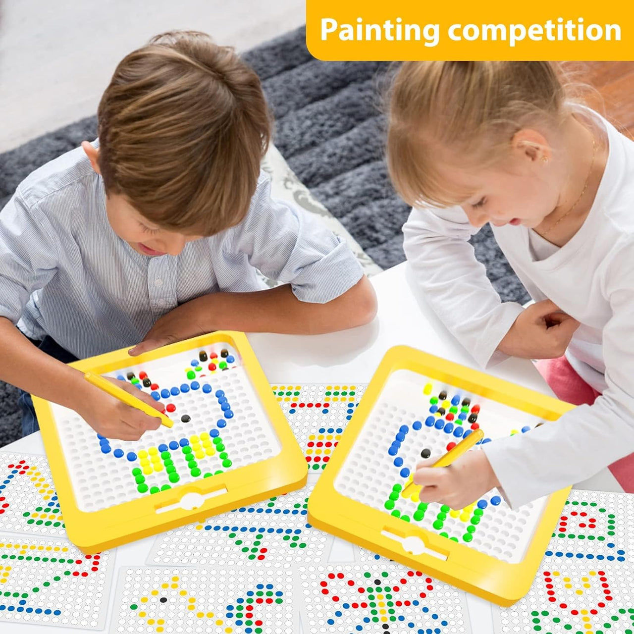 Kids Mini Magnetic Beads Drawing Board