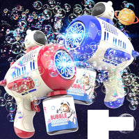 Thumbnail for 12 Holes Electric Space Design Colorful Bubble Gun With Lights