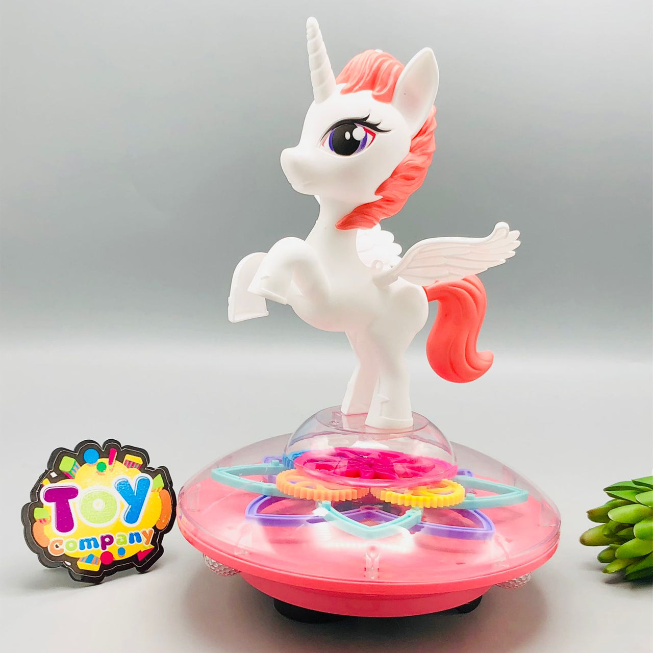 Electric Pony UFO Gear Toy With Light & Music