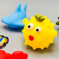 Thumbnail for 5Pcs Vinyl Sea Animal Baby Bath Toys - Assortment