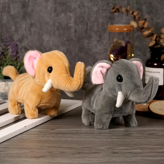 Walking Plush Pet Elephant With Sound & Box