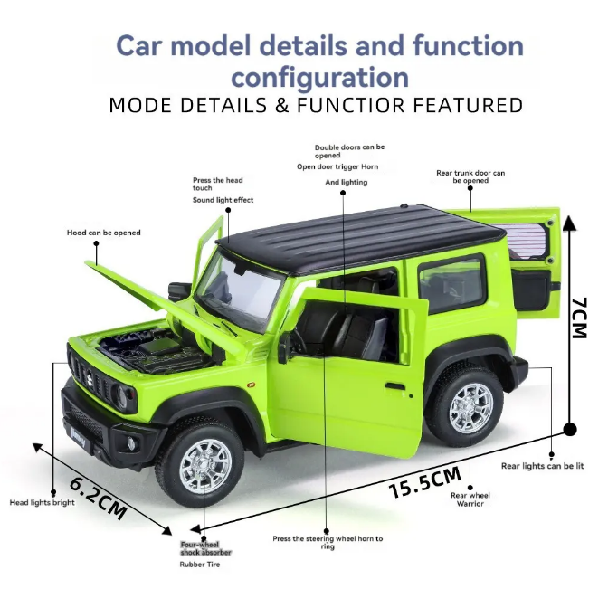 1:24 Diecast Suzuki Jimny Official Licensed Model