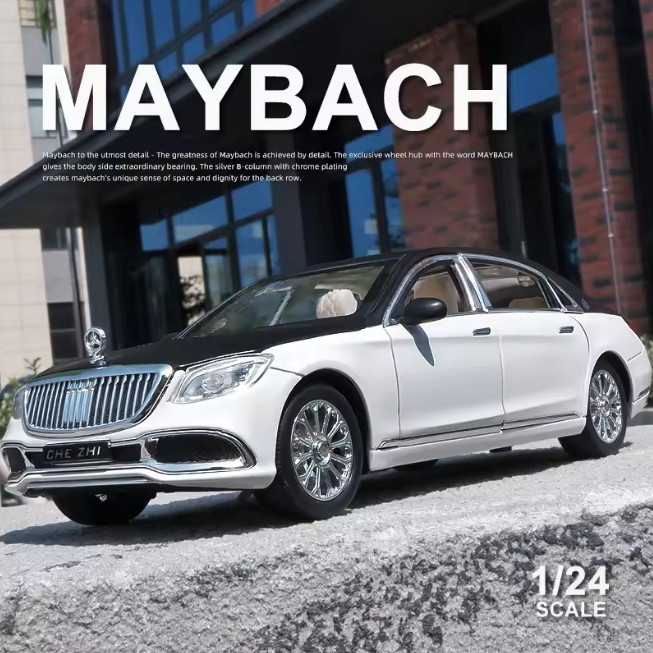 1:24 Diecast Mercedes Benz Maybach S600 With Smoke