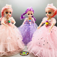 Thumbnail for 11* Inches Fairy Dress Barbie Doll With Light & Music