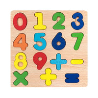 Thumbnail for 8* Inches Mini Wooden Number & Math Symbols Board