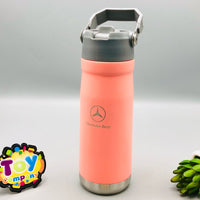 Thumbnail for 650ml Stainless Steel Mercedes Logo Water Bottle - Pink