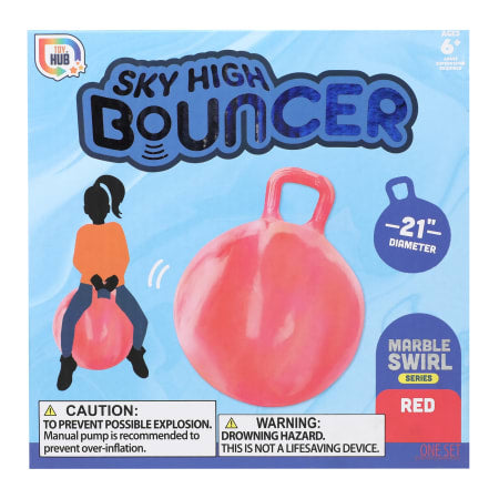 Kids Inflatable Sky High Bouncer Hoop Ball