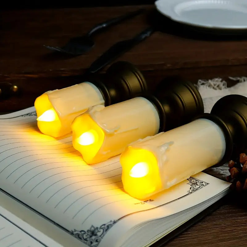 3Pcs Realistic LED Candle For Decoration