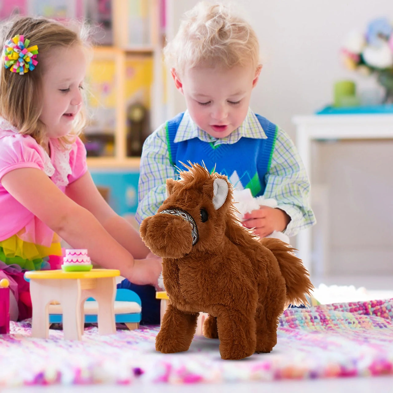 Cute Walking Plush Unicorn With Light & Sound