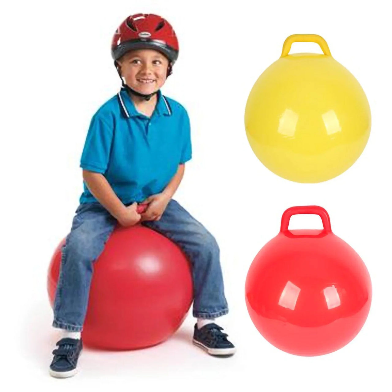 Kids Inflatable Sky High Bouncer Hoop Ball