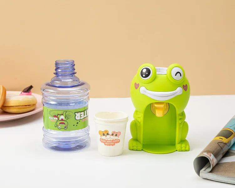 Mini Frog Water Dispenser With Disposable Glass