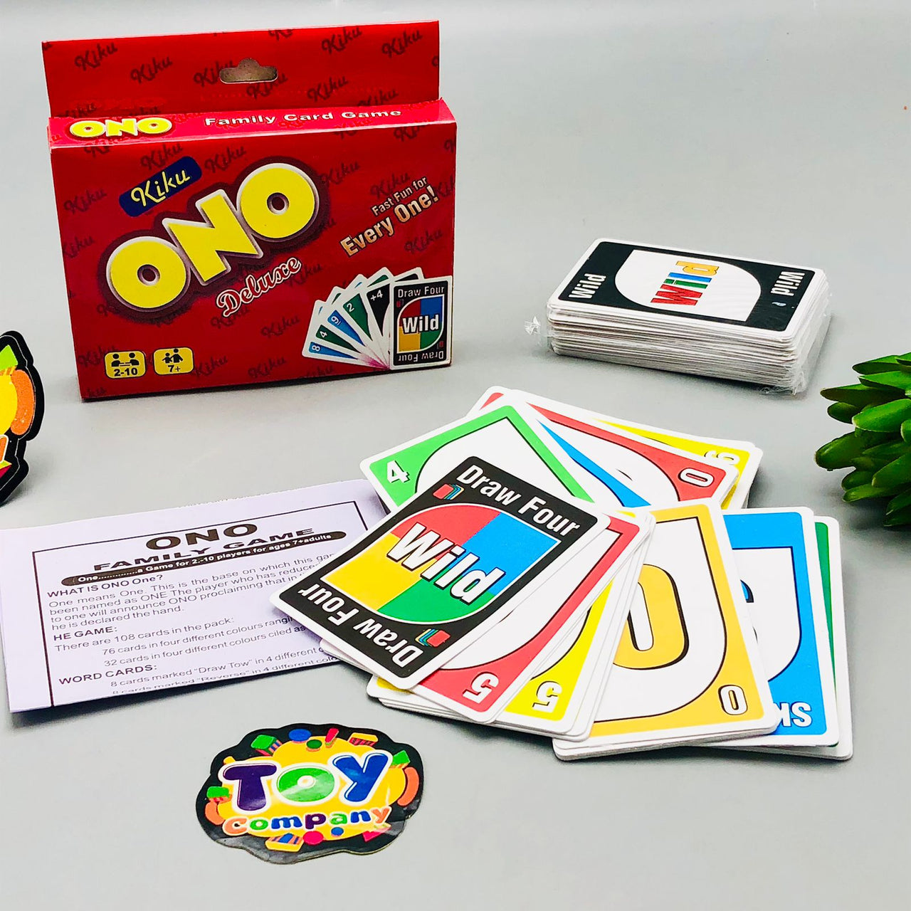 ONO Deluxe Family Card Game - 108 Cards