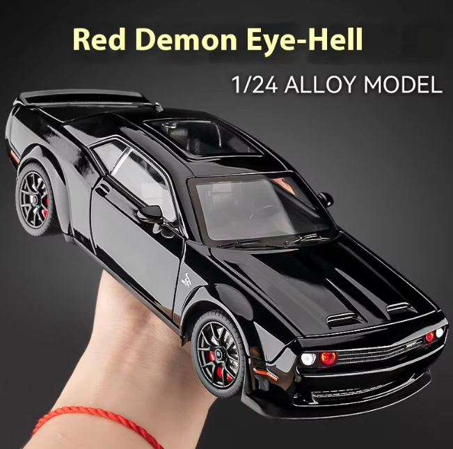 1:24 Diecast Dodge Challenger Hellcat SRT Model Car