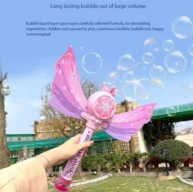 Battery Operated Snow Princess Bubble Wand