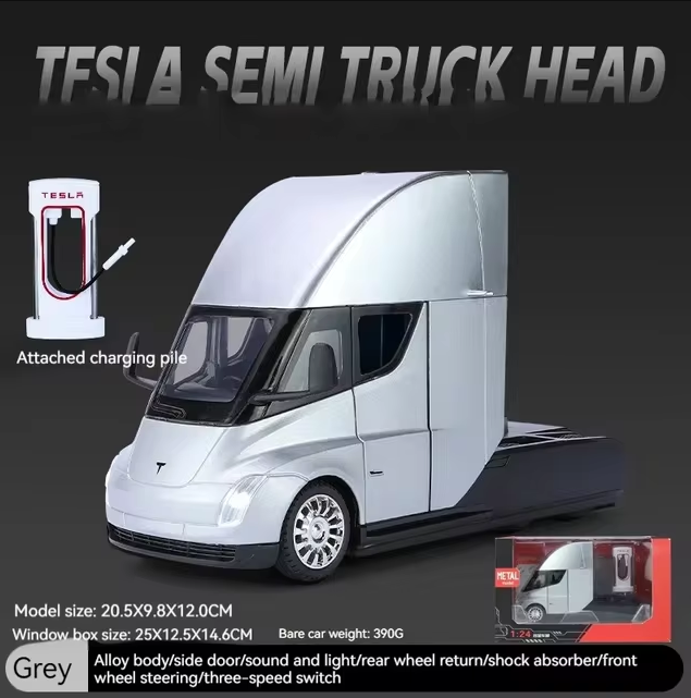 1:24 Diecast Tesla Semi Truck Head Model