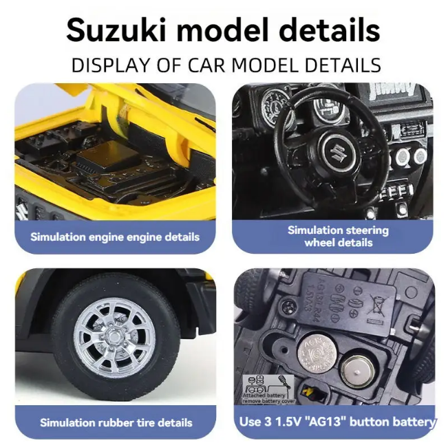 1:24 Diecast Suzuki Jimny Official Licensed Model