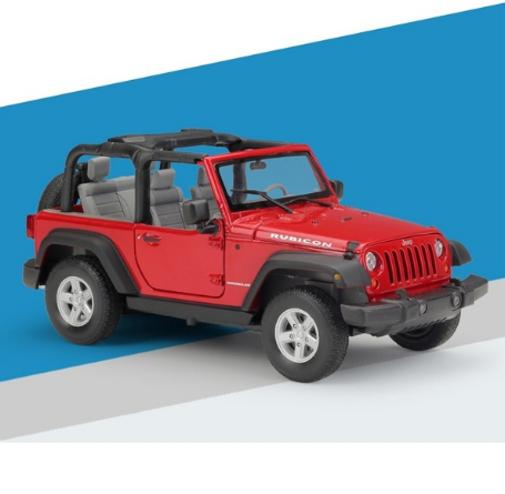 Welly 1:24 Diecast 2007 Rubicon Wrangler Jeep Model