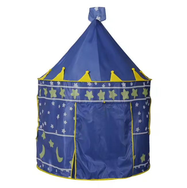 Portable Cubby Tent House For Kids - Blue