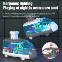 Thumbnail for Rail Light-up Rotating Gear Push & Go Toy