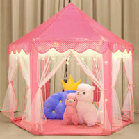 Thumbnail for Princess Castle Play Tent House With Fairy Lights