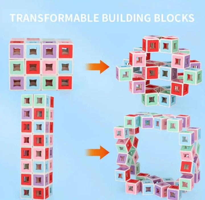 DIY 3D Transform Movable Shape Building Blocks