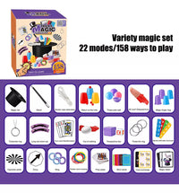 Thumbnail for 158 Ways Kids Pretend Play Magic Tricks Set With Hat