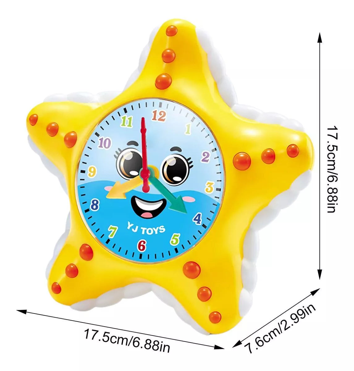 Electric Rotating Starfish Clock With Light & Music