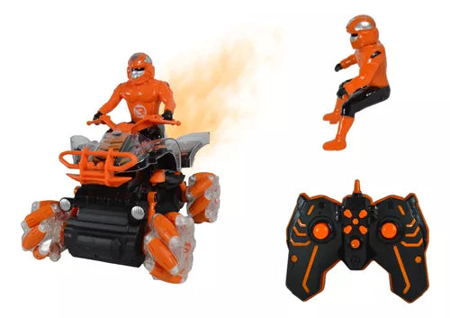 2.4GHz RC Stuntman Quad Spray Bike