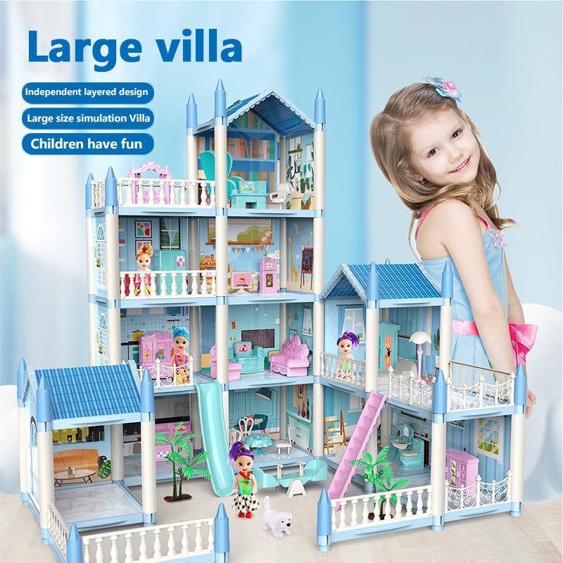 11 Rooms 2 Terrace 3D Assembled DIY Doll House