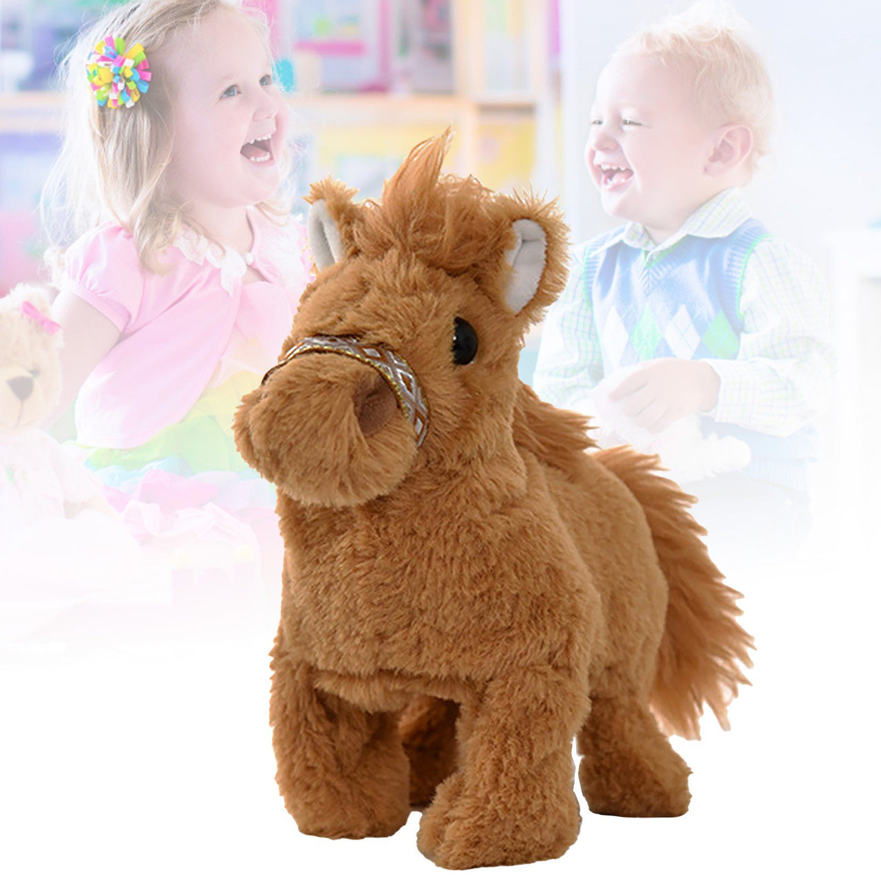 Cute Walking Plush Unicorn With Light & Sound