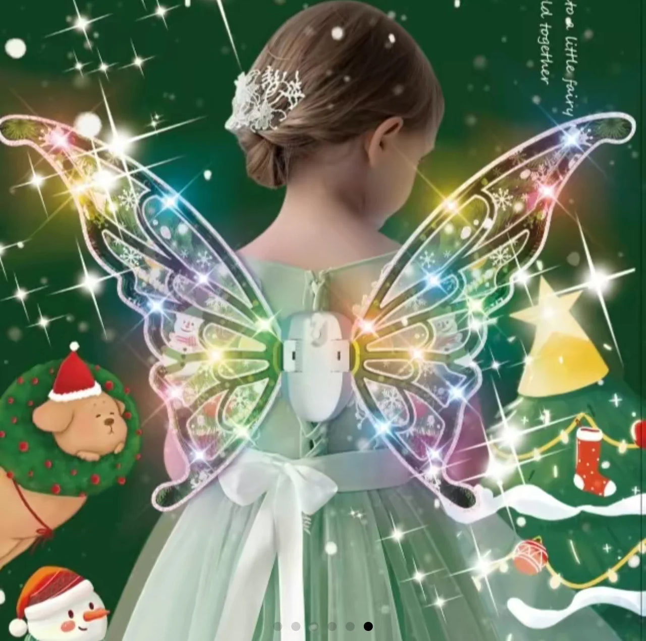 Halloween Light-up Fairy Wings For Girls