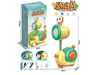 Rechargeable Snail Colorful Bubble Machine