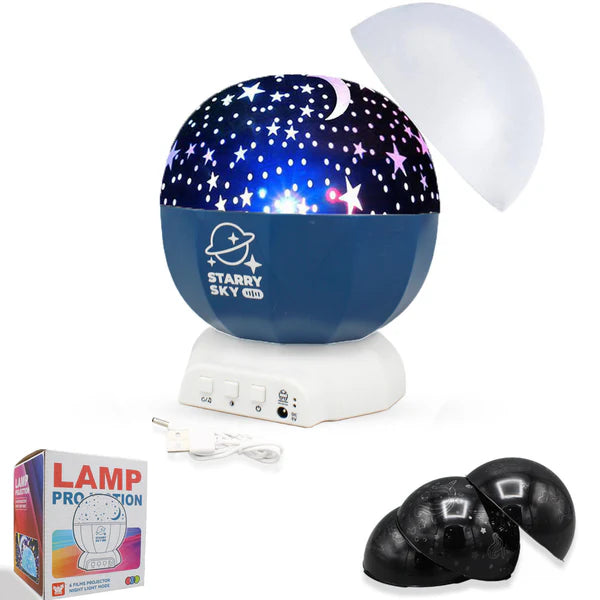 Rechargeable Starry Sky Projection Lamp With Sound