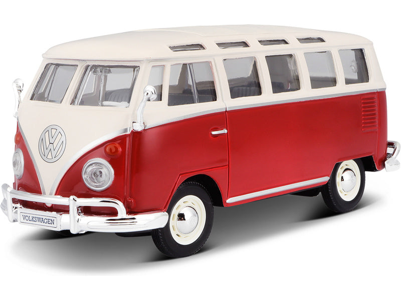 Maisto 1:25 Diecast Volkswagen Van Samba - Red