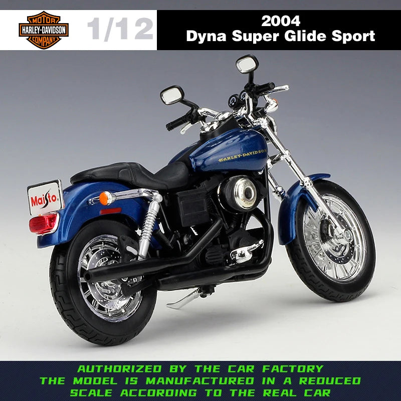 Maisto 1:12 Harley Davidson 2004 DYNA Super Glide Bike