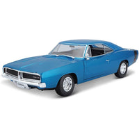 Thumbnail for Maisto 1:25 Diecast 1969 Dodge Charger - Blue