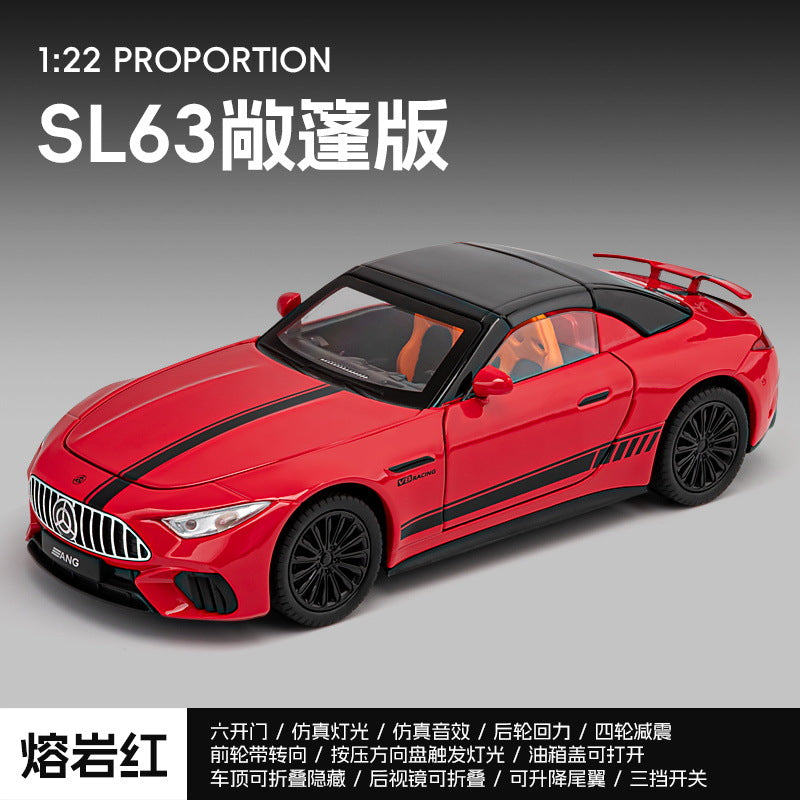 1:22 Diecast Convertible Mercedes Benz SL63 Model