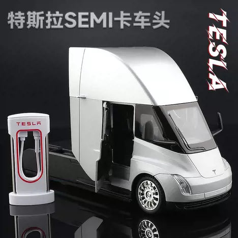 1:24 Diecast Tesla Semi Truck Head Model