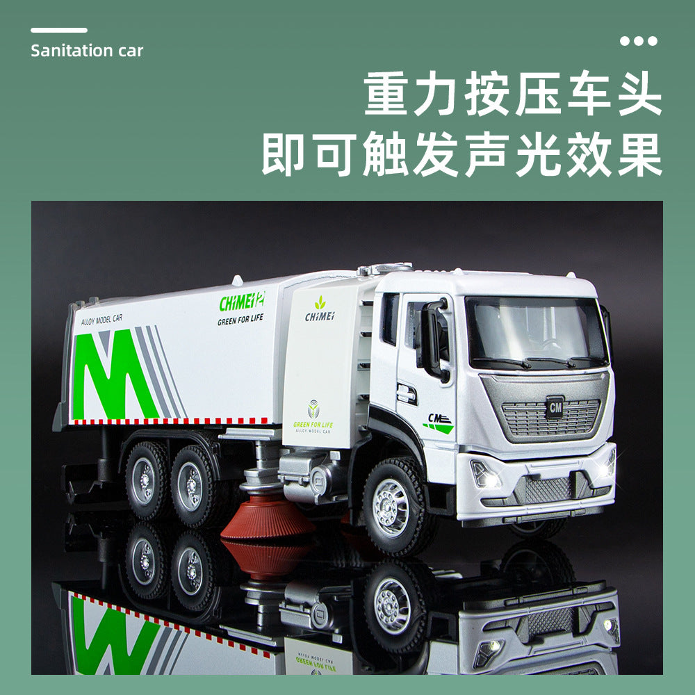 1:32 Diecast City Sanitation Cleaning Truck