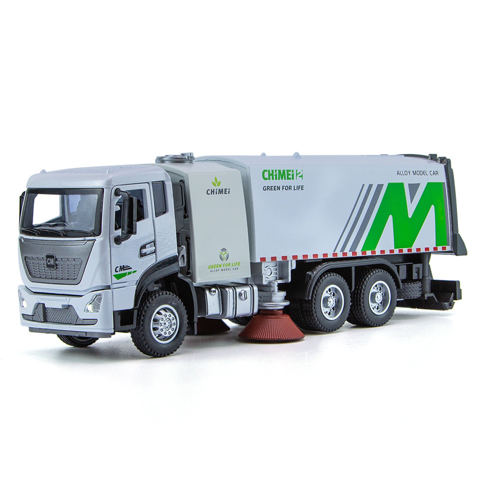 1:32 Diecast City Sanitation Cleaning Truck