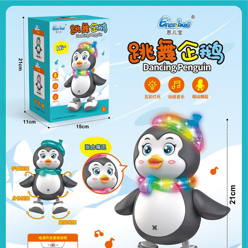 Electric Cute Dancing Penguin With Lights