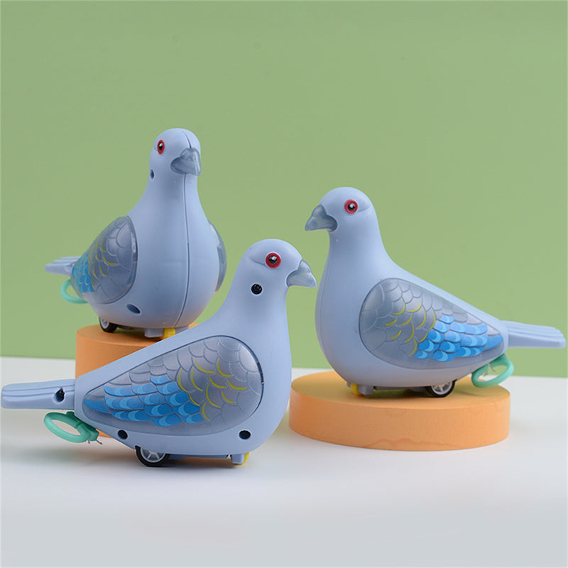 Pull Along Luminous Pigeon Toy - 1Pc