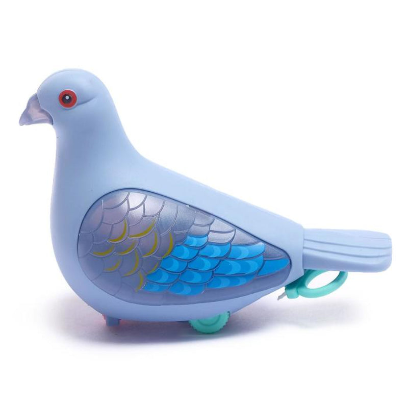 Pull Along Luminous Pigeon Toy - 1Pc