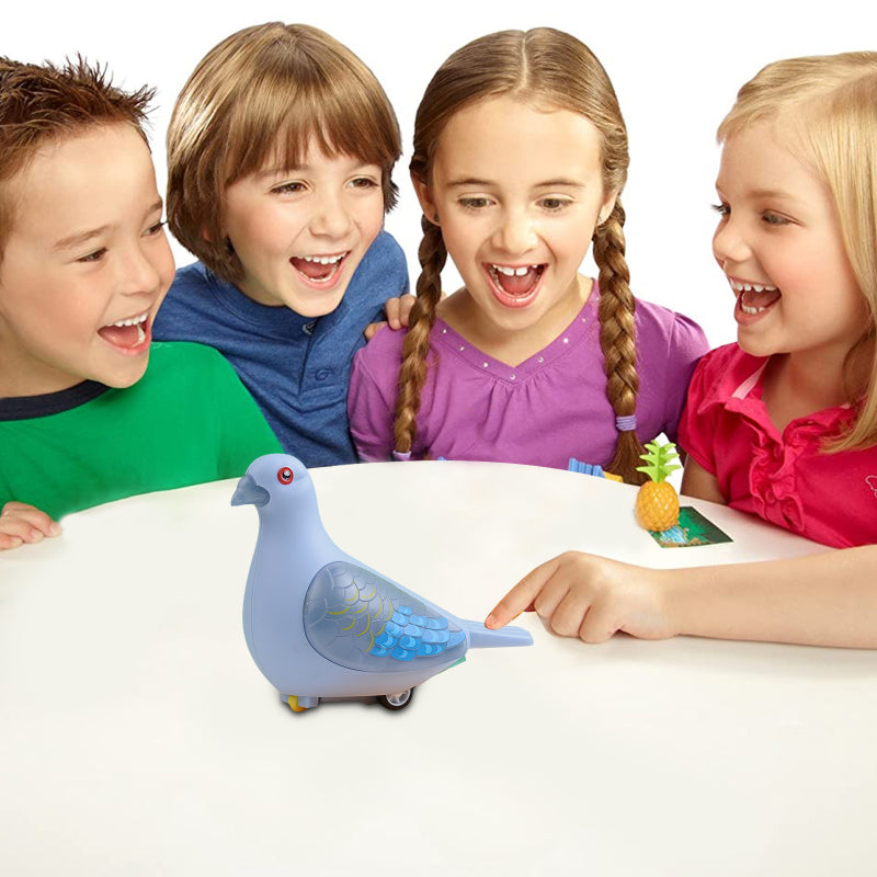 Pull Along Luminous Pigeon Toy - 1Pc