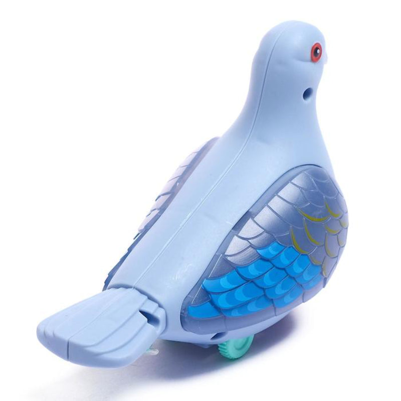 Pull Along Luminous Pigeon Toy - 1Pc