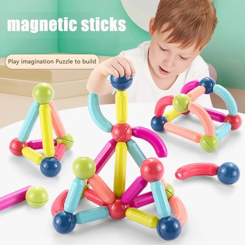 42Pcs Magnetic Building Block Puzzle Sticks Set