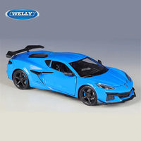 Thumbnail for Welly 1:24 Diecast 2023 Chevrolet Corvette Z06 Model Car