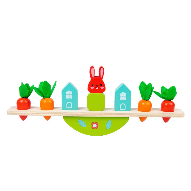 Wooden Montessori Rabbit Balance Toy