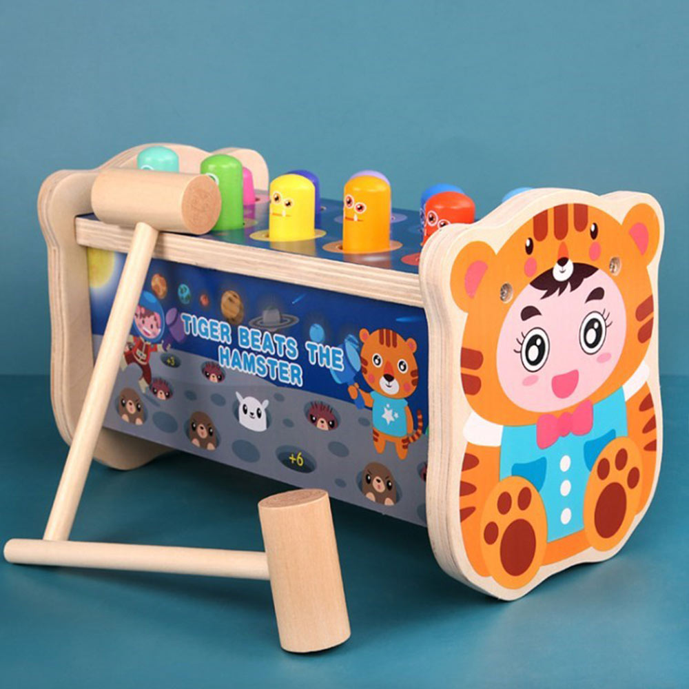 Wooden Tiger Beats The Hamster Game